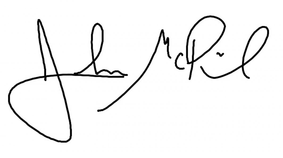 Melissa Golladay signature